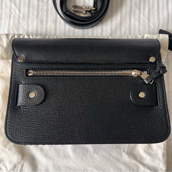 Authentic Proenza Schouler PS11 Mini Classic in Black Linosa Leather - Picture 11 of 14